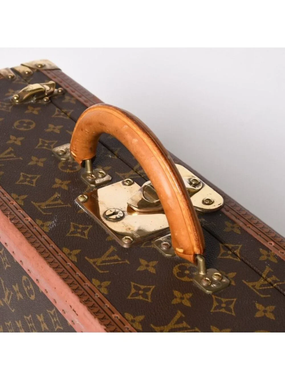 Louis Vuitton Alzer 55 Trunk Case Hard Monogram Leather